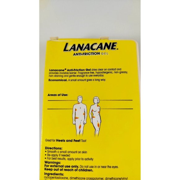 Lanacane Anti-Friction Gel Formula 1 oz Discontinued Anti-Chafing Sports Gel - Picture 9 of 12